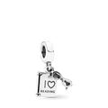 Charm Pendente i Love Reading' (Eu Amo Ler)