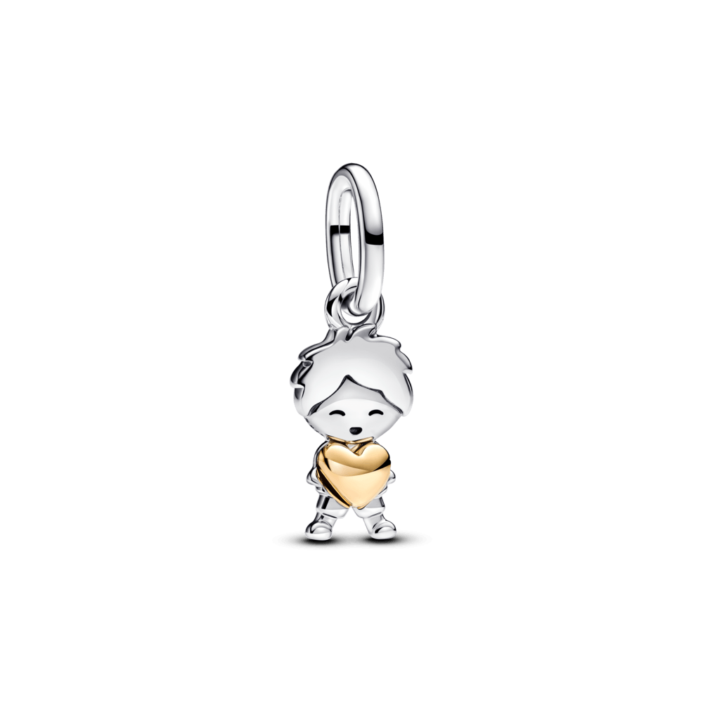 Charm Pendente Mãe De Menino Em Dois Tons