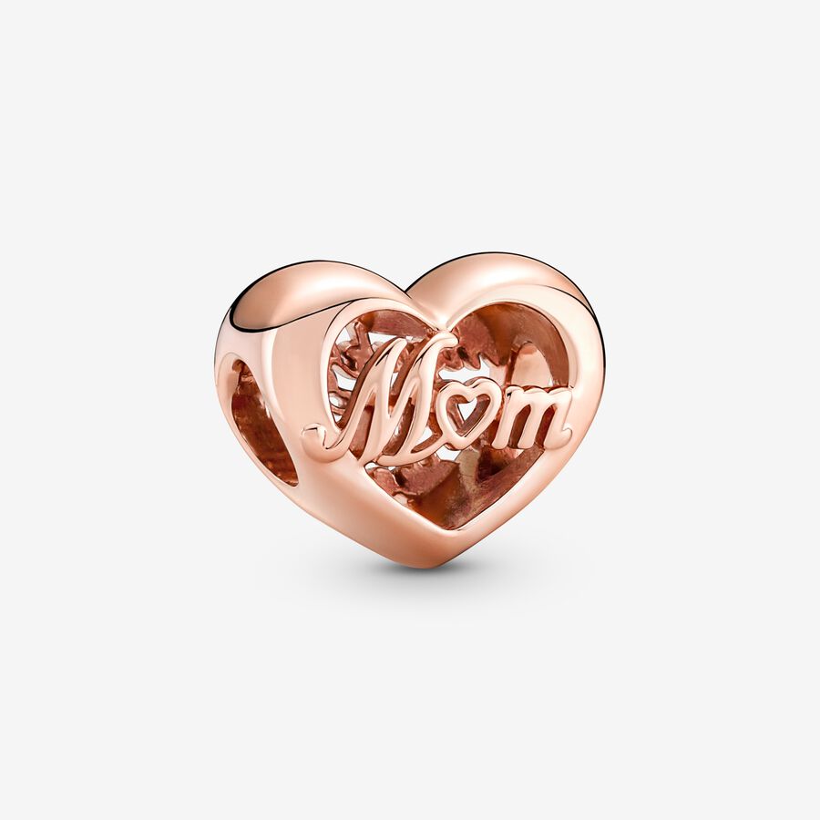 Charm de Coração Obrigado Mãe