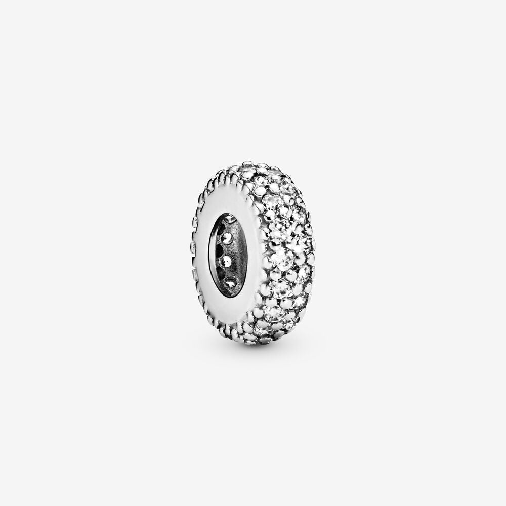 Charm Separador De Prata Brilho Brilhante