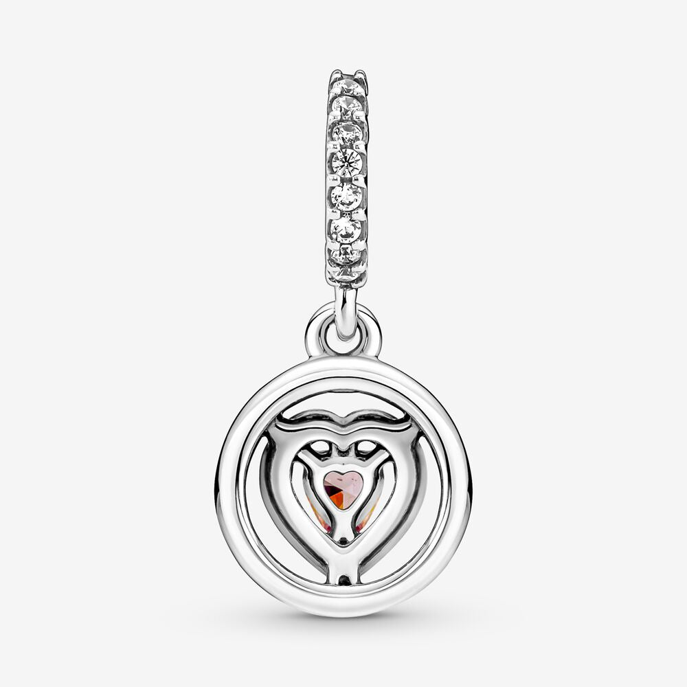 Charm de Coração Rosa