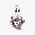Charm Pendente Duplo Coração do Devil