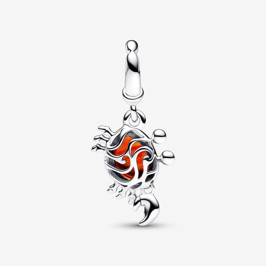 Charm Pendente Caranguejo Sebastião de A Pequena Sereia