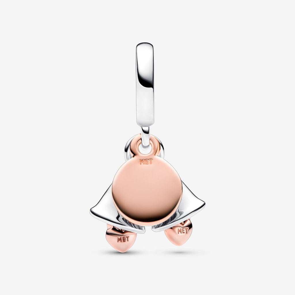 Charm Sinos de casamento de dois tons