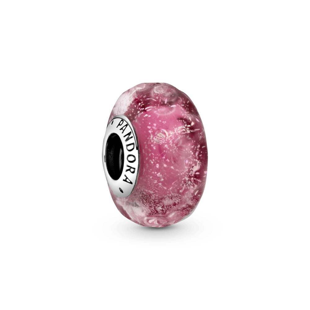 Charm Murano Ondas Rosa Pink