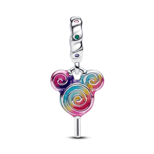 Charm Prata Pendente Disney Pirulito Do Mickey