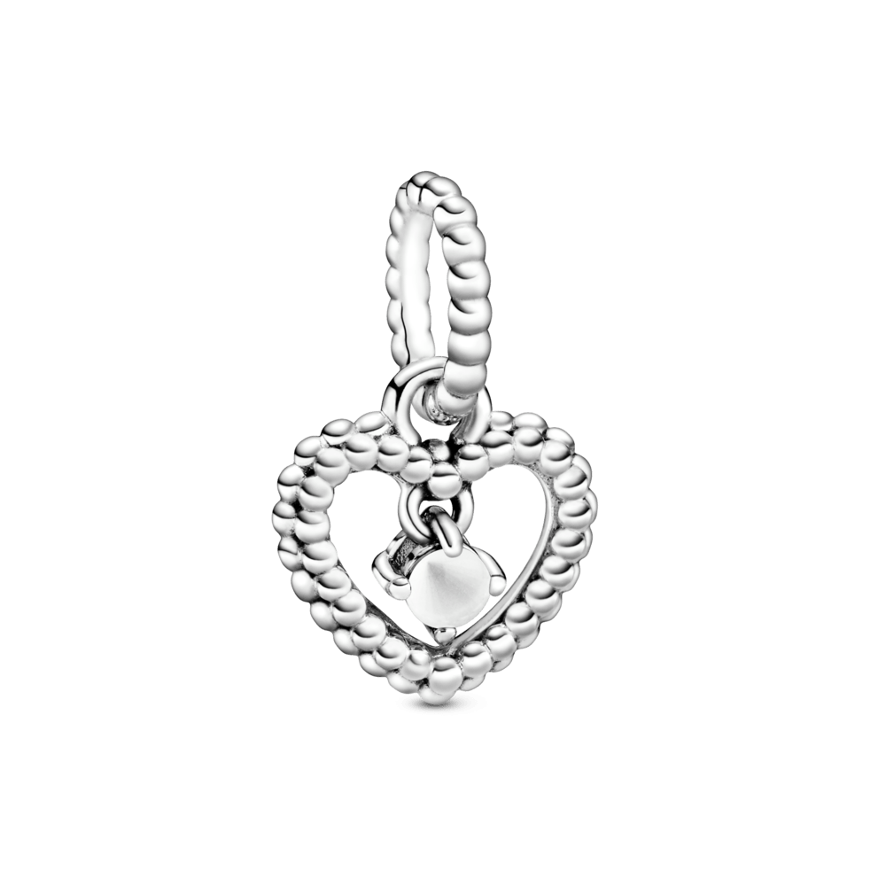 Charms Pendente Coração Esferas - Meses