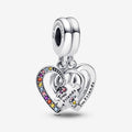 Charm Amizade Dois Coracoes em Quebra Cabeca