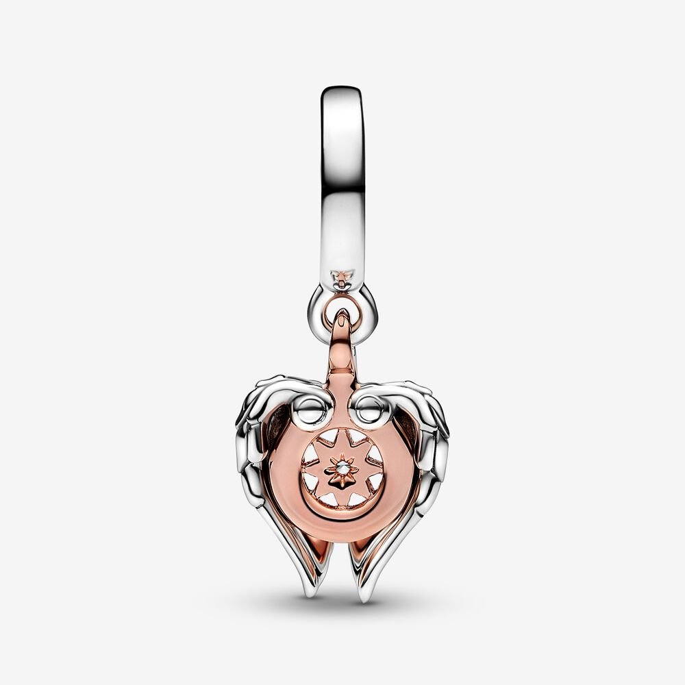 Charm Asas de Anjo e Bussola Celestial