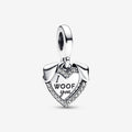 Charm Duplo Coração e Cão