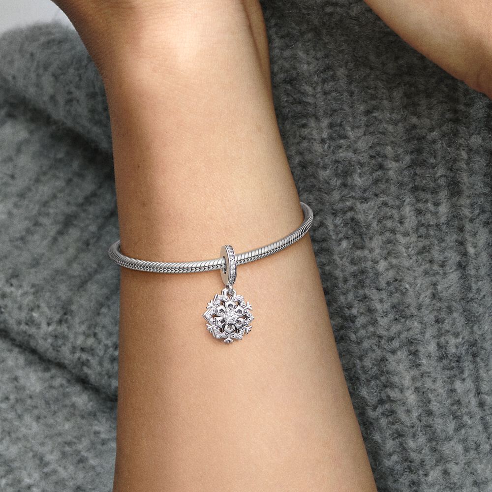Charm Floco de Neve Duplo