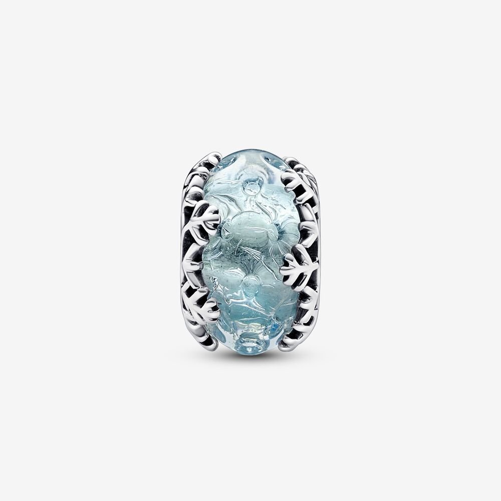 Charm Floco de Neve de Murano
