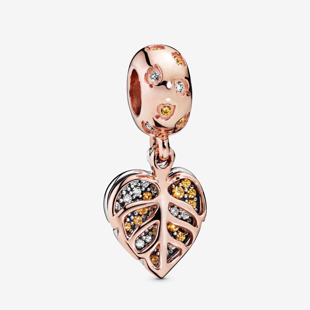 Charm Pendente Folha Espumante