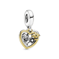 Charm Pendente Abelhas e Coração