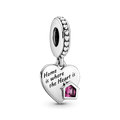 Charm Pendente De Coração Amo Meu Lar