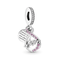 Charm Pendente Duplo Pave Mamae Infinito