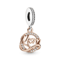 Charm Pendente Mamae Em Dois Tons