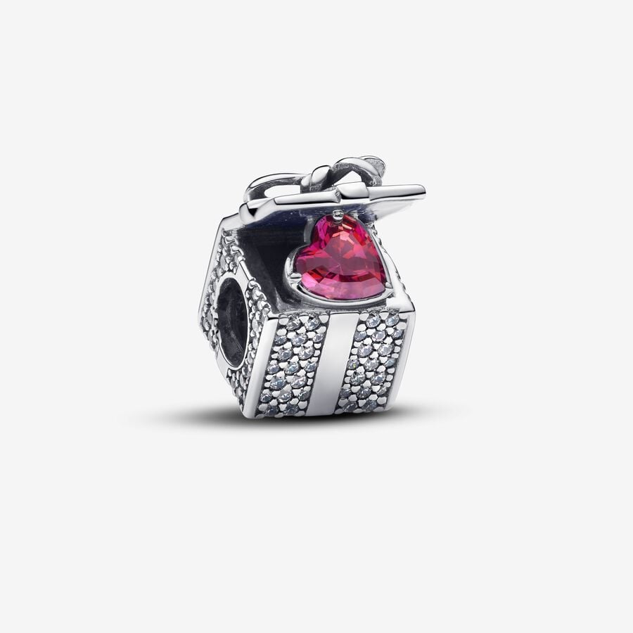 Charm de Caixa de Presente Cintilante