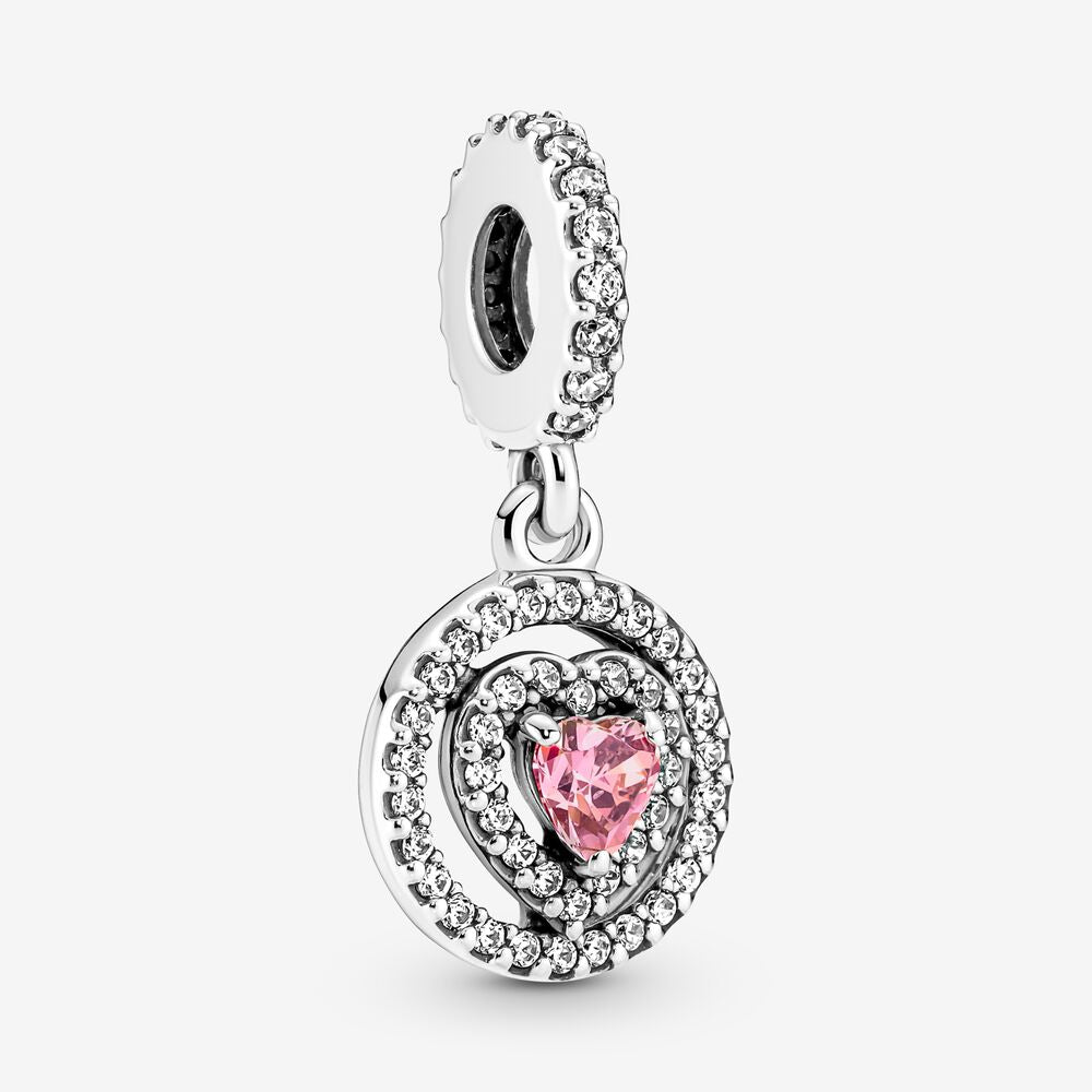 Charm de Coração Rosa
