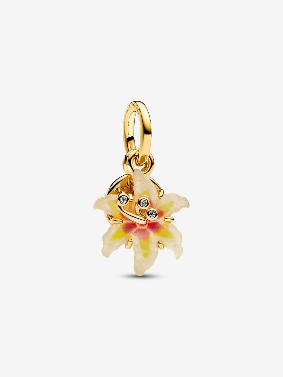 Charm Disney Coleção Rapunzel Flor Brilha no Escuro