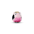 Charm Tulipa Rosa Em Dois Tons