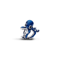 Charm Prata Polvo Azul Brilhante