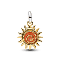 Charm Pendente Sol Em Dois Tons