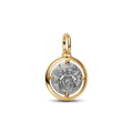 Charm Medalhão Anjos Dois Tons