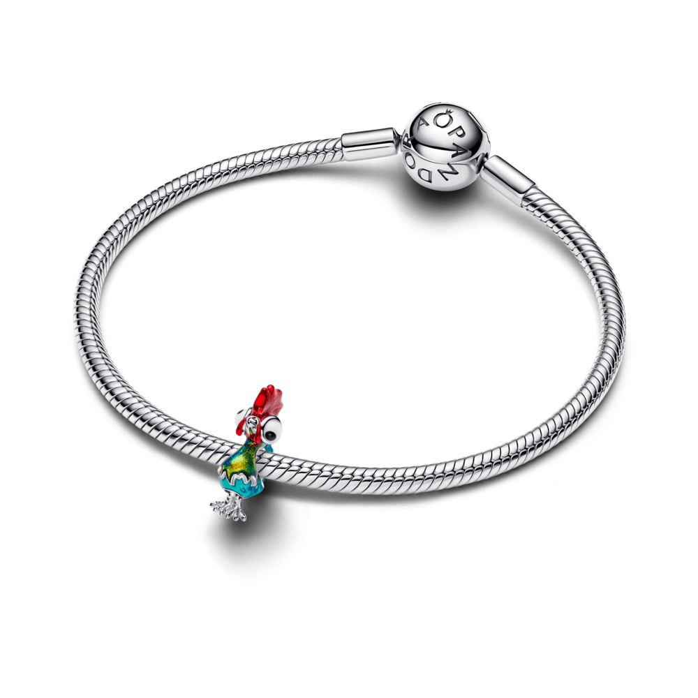 Charm Prata Disney Moana Galo Hei Hei