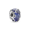 Charm Murano Galaxia Azul E Estrela