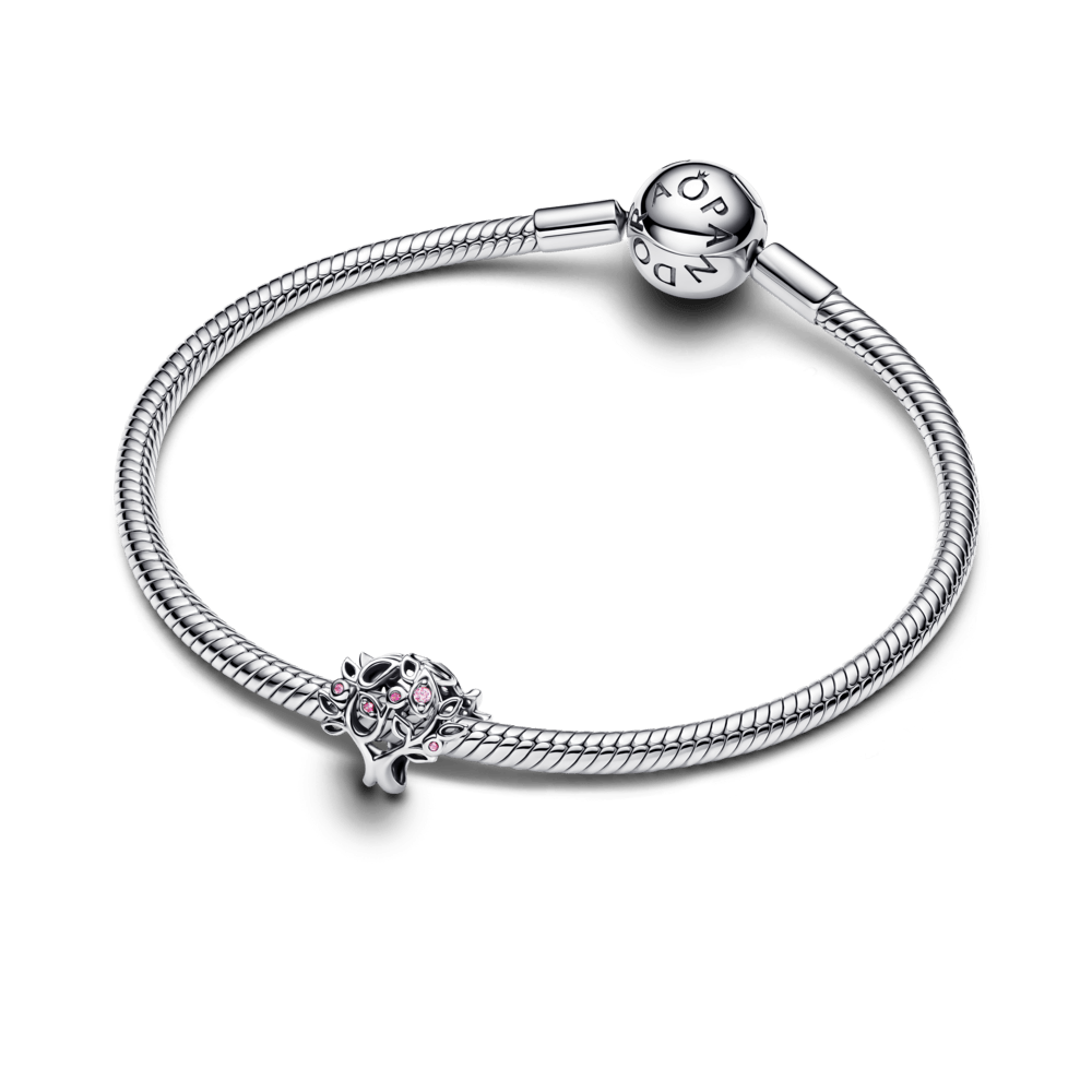 Charm Prata Arvore Da Familia