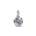 Charm Medalhão Serpente E Infinito Prata