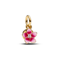 Charm Pendente Disney Moana Flor Jasmim Rosa