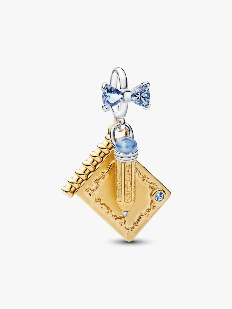 Charm Pendente de Cartão de Dança e Lápis Bridgerton
