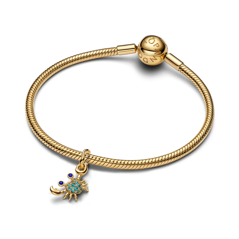 Charm Pendente Caranguejo Dourado