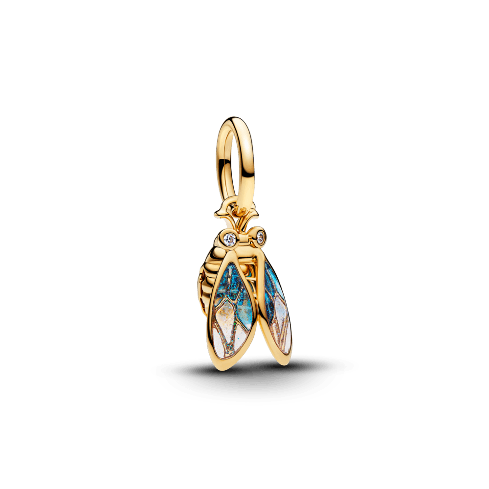 Charm Pendente Cigarra Dourada