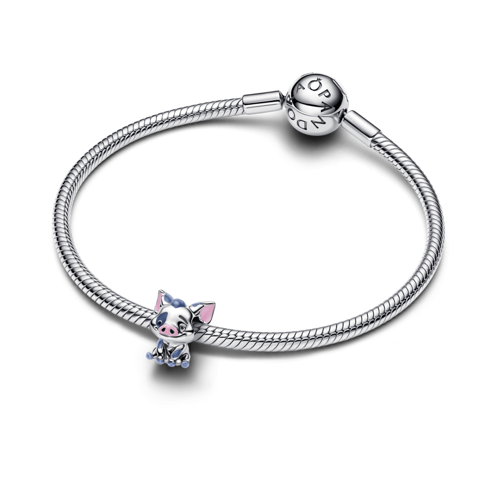Charm Prata Disney Moana Porquinho Pua
