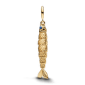 Charm Pendente Isca De Peixe Dourado Articulado