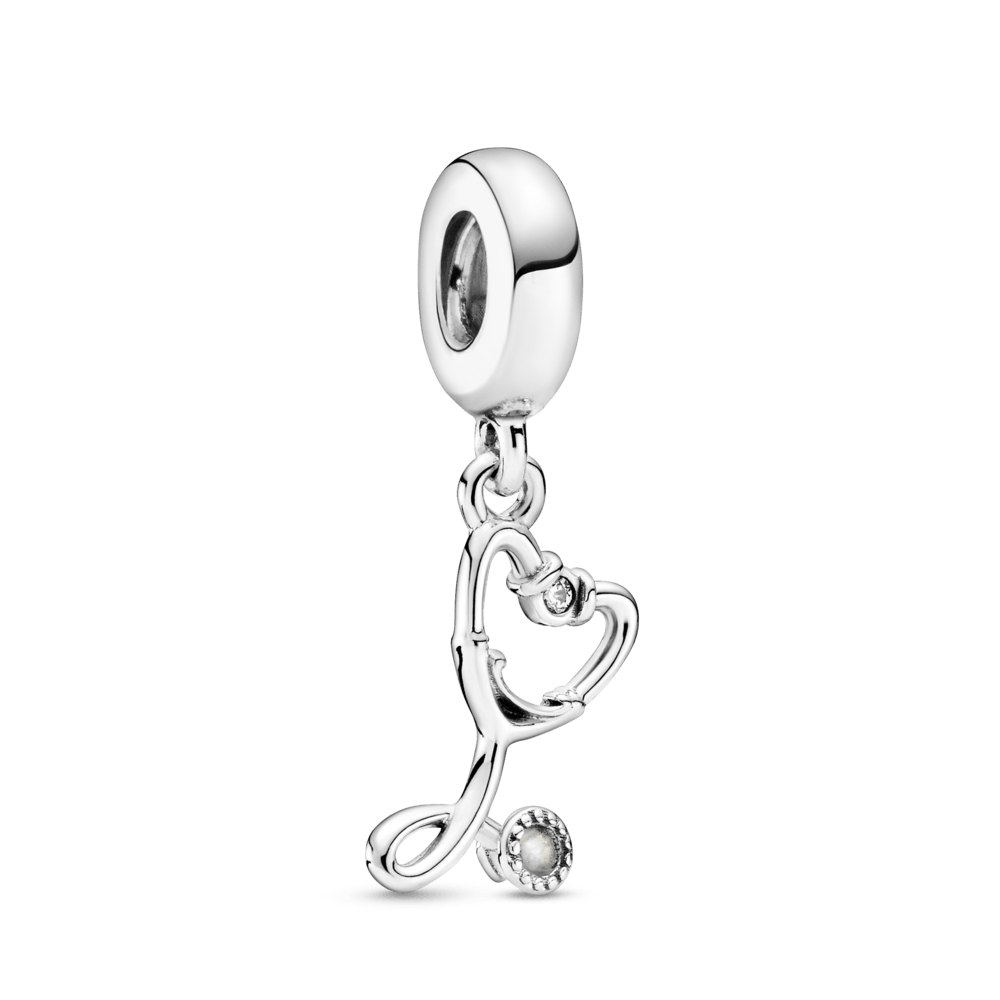 Charm Pendente Estetoscópio Coração