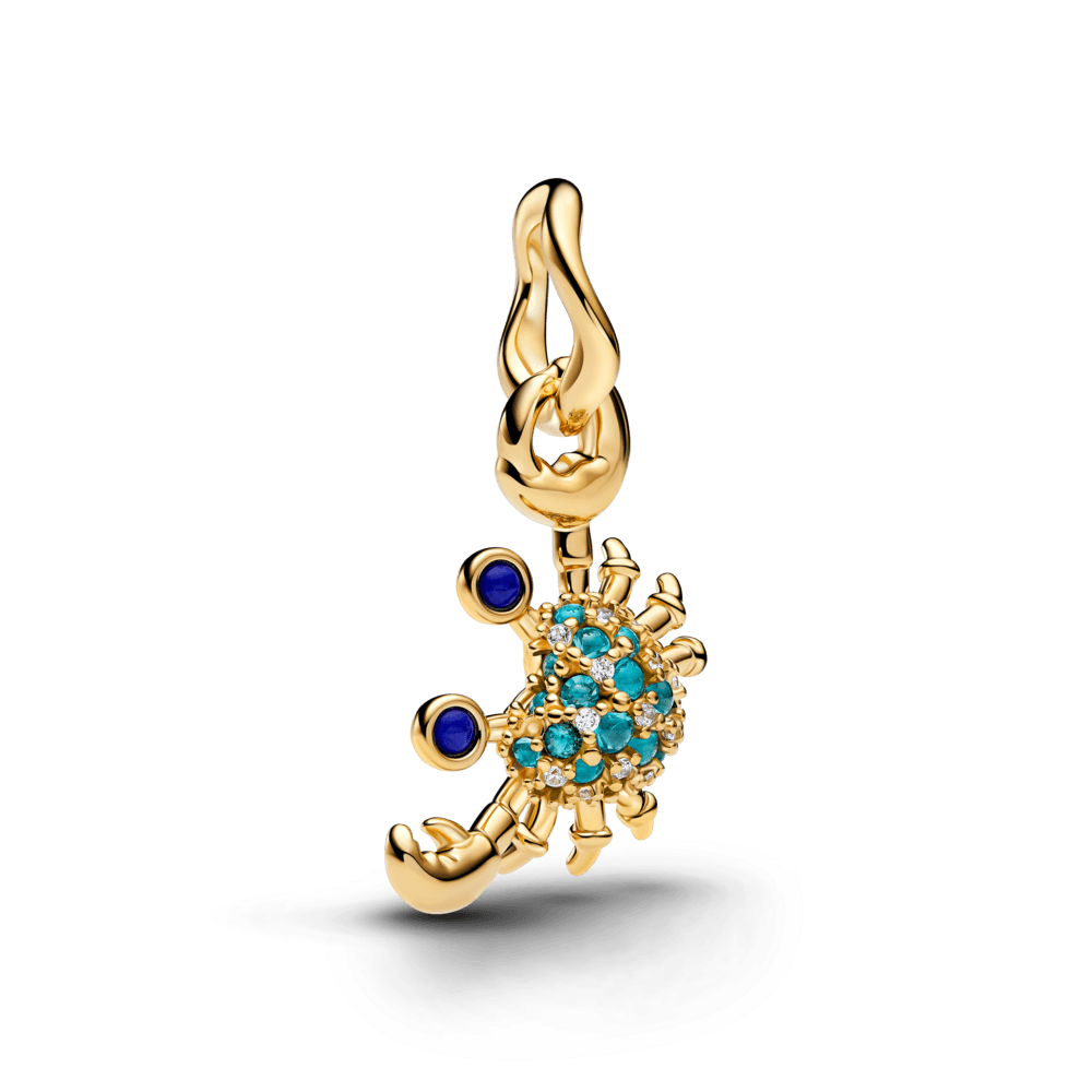 Charm Pendente Caranguejo Dourado